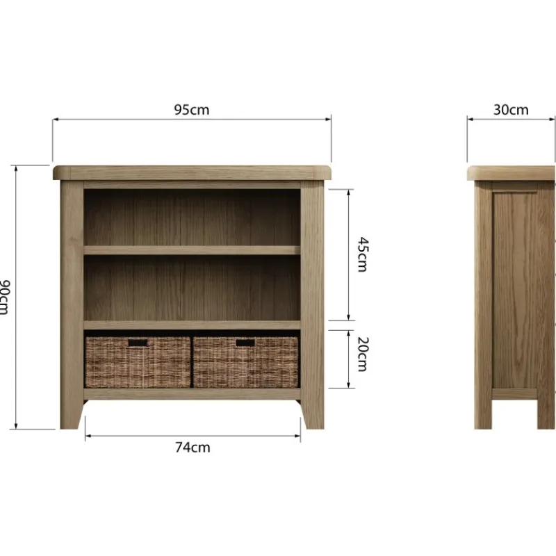 Outlet Heritage Small Bookcase Bookcases | Storage & Coat Hooks