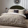 Clearance City Toffee Abstract Cotton Rich Reversible Single Duvet Cover Set Duvet Covers
