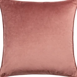 Clearance Lanzo Cut Velvet Cushion Plaster Pink Cushions