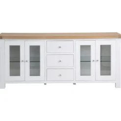 Clearance Holkham Oak 4 Door Sideboard Sideboards | Sideboards