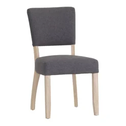 Clearance Holkham Oak Grey Fabric Dining Chair Dining Chairs