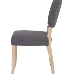 Clearance Holkham Oak Grey Fabric Dining Chair Dining Chairs