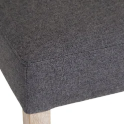 Clearance Holkham Oak Grey Fabric Dining Chair Dining Chairs