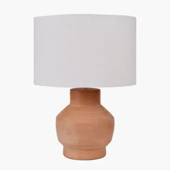 Clearance Inna Natural Urn Terracotta Table Lamp Table Lamps