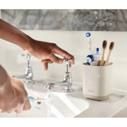 Clearance Easy Store Toothbrush Holder Ecru Bathroom Accessories