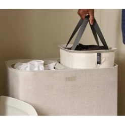 New 90L Laundry Separation Basket Ecru Laundry