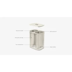 New 90L Laundry Separation Basket Ecru Laundry