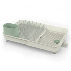 Clearance Light Stone Sage Extend expandable Dish Rack Cleaning