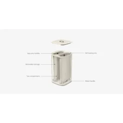 Outlet Tota 60L Laundry Separation Basket Ecru Laundry