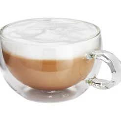 Sale Duo 2 Piece Cappuccino Cup Glass Set 250ml Glassware