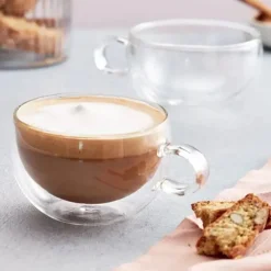 Sale Duo 2 Piece Latte Cup Glass Set 325ml Glassware