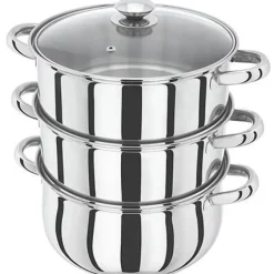 Sale Essentials 3 Tier 18cm Steamer Set Pots & Pans