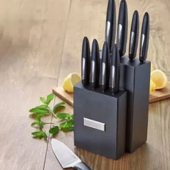Discount Sabatier 9 Piece Knife Block Set Kitchen Utensils