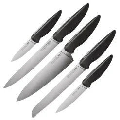 Hot Judge 5 Piece Knife Block Set Kitchen Utensils