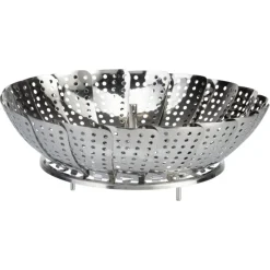 Best 23cm Stainless Steel Collapsible Steamer Basket Kitchen Utensils
