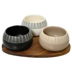 Sale Oval Acacia Wood Tapas Set Serveware