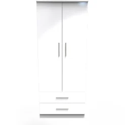 Best Kingsley 2ft 6in 2 Drawer Wardrobe Wardrobes
