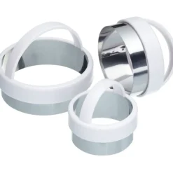 Sale Set of 3 Plain Pastry Cutters Baking