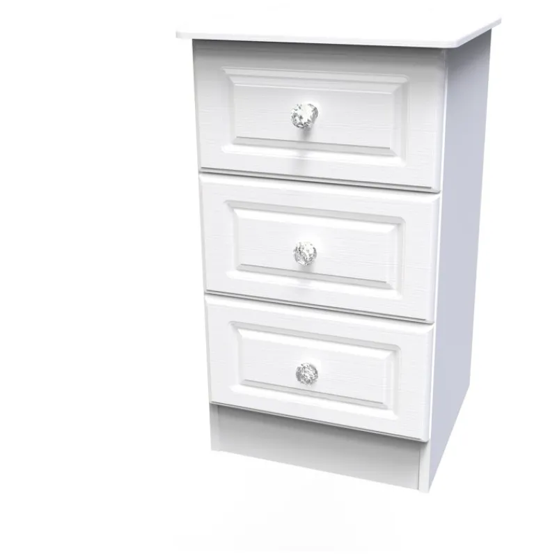 Best Krystal 3 Drawer Locker Chest Of Drawers