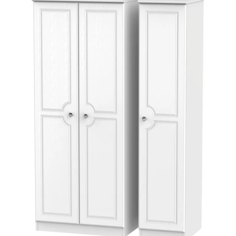 Best Krystal Triple Plain Wardrobe Wardrobes