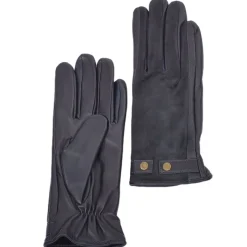 Online Ladies Navy Leather Gloves Bags & Accessories