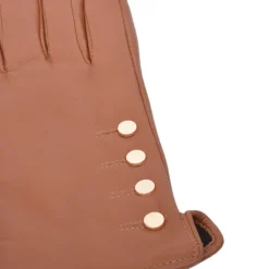 New Ladies Tan Leather Gloves Bags & Accessories