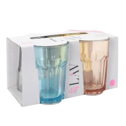 Discount Aras Pastel Set Of 4 Glasses Glassware
