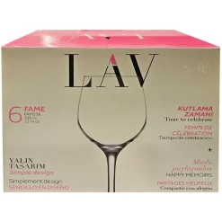 Best Fame 395cc Set of 6 Wine Glasses Glassware