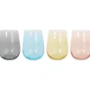 Clearance Gaia Pastel Set Of 4 Glasses Glassware