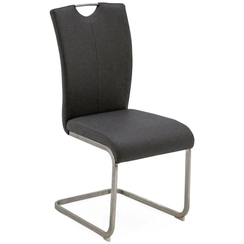 Outlet Lazzaro 1.6m Grey Extending Table with 4 Grey Chairs Dining Sets