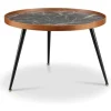 Best Lima Black Walnut Marble Coffee Table Coffee Tables