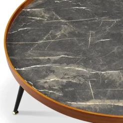 Best Lima Black Walnut Marble Coffee Table Coffee Tables