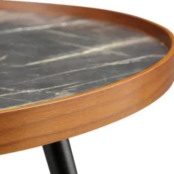 Best Lima Black Walnut Marble Coffee Table Coffee Tables