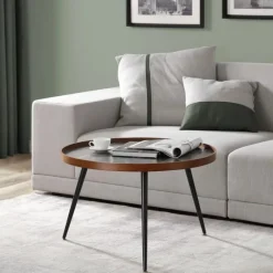 Best Lima Black Walnut Marble Coffee Table Coffee Tables