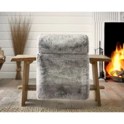 Sale Lyndon Co Ashbourne Throw 130x180cm Grey Throws