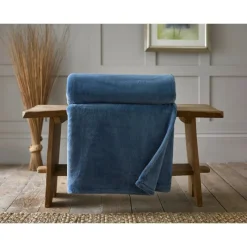 Sale Lyndon Co Hardwick Throw 150x180cm Denim Throws