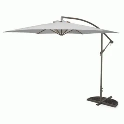 Fashion 3M Cantilever Parasol in Grey Parasols & Bases