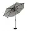 New 3M Crank & Tilt Aluminium Parasol in Grey Parasols & Bases