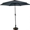 Discount 2.5M Crank & Tilt Parasol in Grey Parasols & Bases