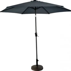 Discount 2.5M Crank & Tilt Parasol in Grey Parasols & Bases
