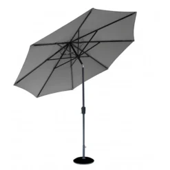 Discount 2.5M Crank & Tilt Parasol in Grey Parasols & Bases