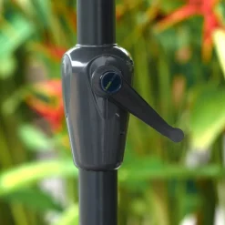 Discount 2.5M Crank & Tilt Parasol in Grey Parasols & Bases
