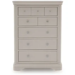 Clearance Mabel 8 Drawer tall chest in Bone Chest Of Drawers