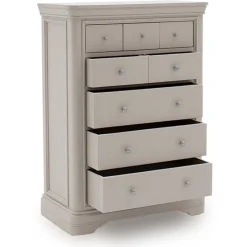 Clearance Mabel 8 Drawer tall chest in Bone Chest Of Drawers