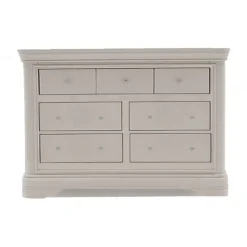 Discount Mabel Taupe 7 Drawer Chest Chest Of Drawers