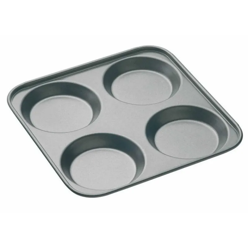 Best Masterclass Non Stick 4 Hole Yorkshire Pudding Pan Baking