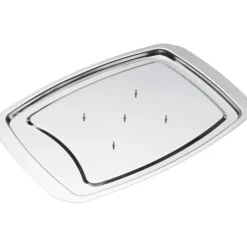Fashion MasterClass Stainless Steel Spiked Carving Tray Serveware | Kitchen Utensils