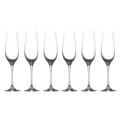 Discount Vino Set of 6 180ml Flute Glasses Glassware