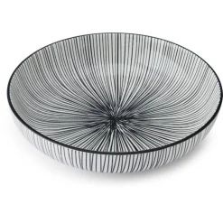 Outlet Black Stripe Pasta Bowl Dinnerware
