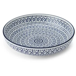 Fashion Blue Mediterranean Pasta Bowl Dinnerware